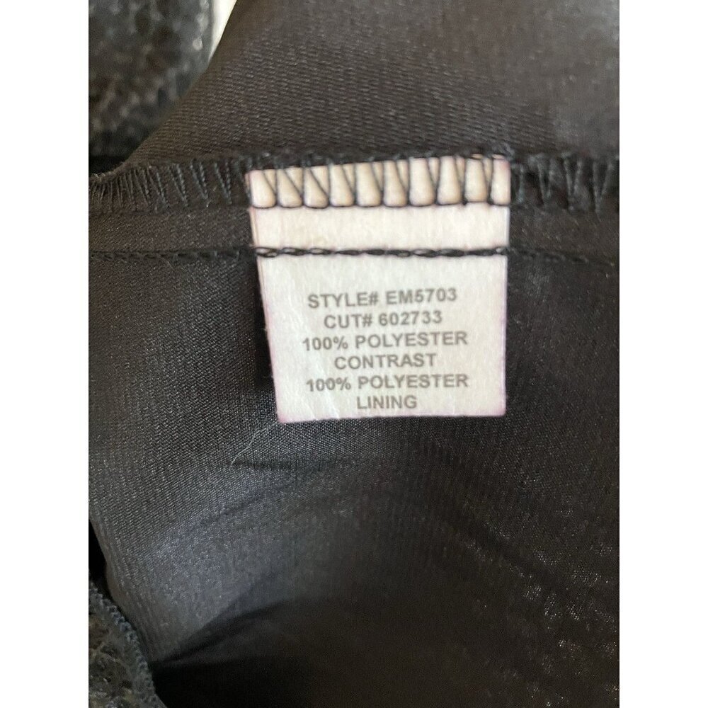 NWT Eva Franco Women’s Black Illusion Top Cocktail Dress, Size 4 MSRP $265 - Picture 13 of 14